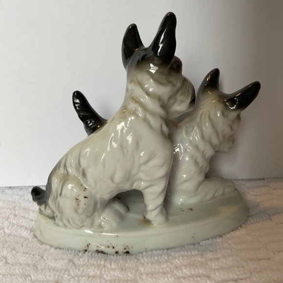 Antique Scottish Terrier - Black/White Scottie Dogs - Carl Scheidig Germany - Picture 5 of 16